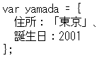 利用例で示した中で、addressが住所、Tokyoが東京、birthdayが誕生日と翻訳して表示されています。
